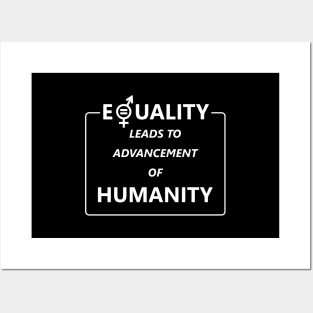 Equality Advancement Humanity  Gender Equality Posters and Art